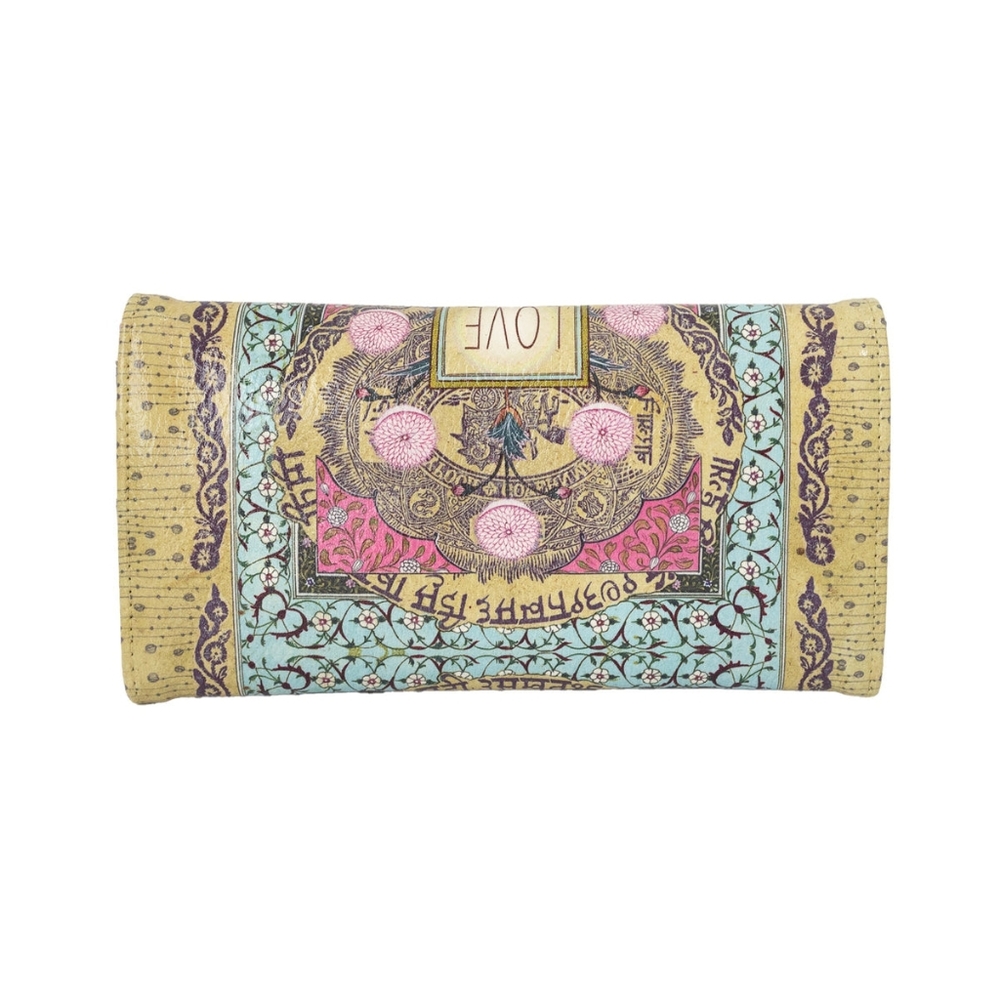 Papaya Art - Love Feather Tri Fold Wallet Vegan Leather - Picture 4 of 4